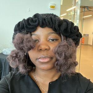 Stylish Black and Brown Hair Accessory